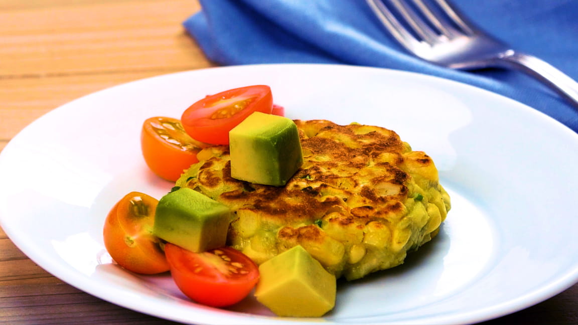 Fitter Corn Fritters with Avocado