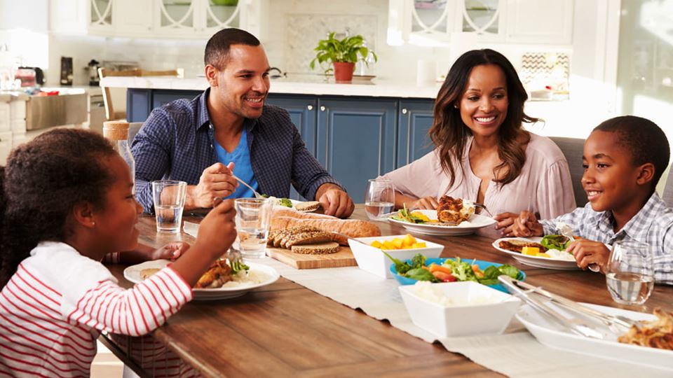 family eating meal family eating meal