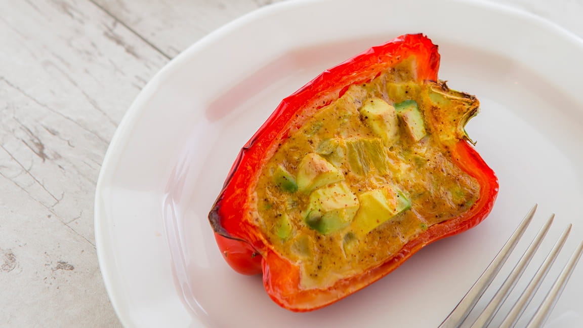 Avocado bell pepper quiche recipe