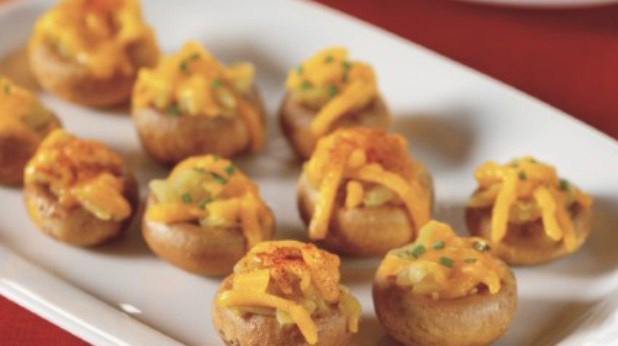 Chile Cheese Stuffed Mushrooms