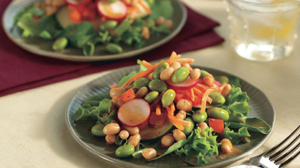 Edamame Salad with Orange Balsamic Dressing Edamame Salad with Orange Balsamic Dressing