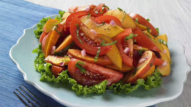 Peach and Tomato Salad