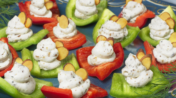 Red and Green Bell Pepper Bites