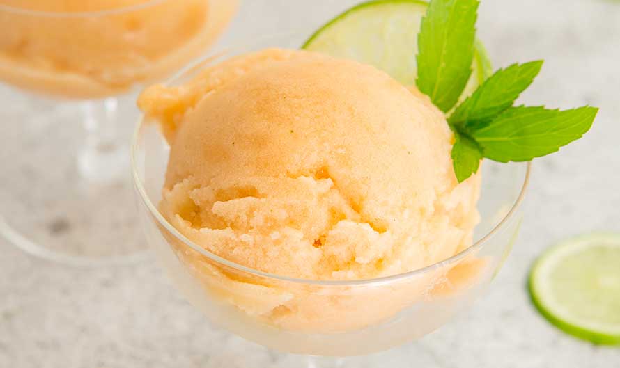 Cantelope lime sorbet recipe
